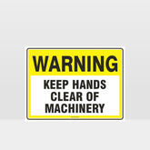 Custom Design Sign,Warning Keep Hands Clear Of Machinery Sign